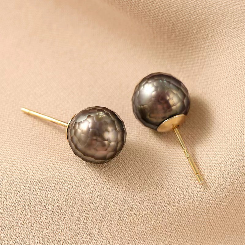 Boucles d'oreilles Corlene en véritable perle d'eau de mer