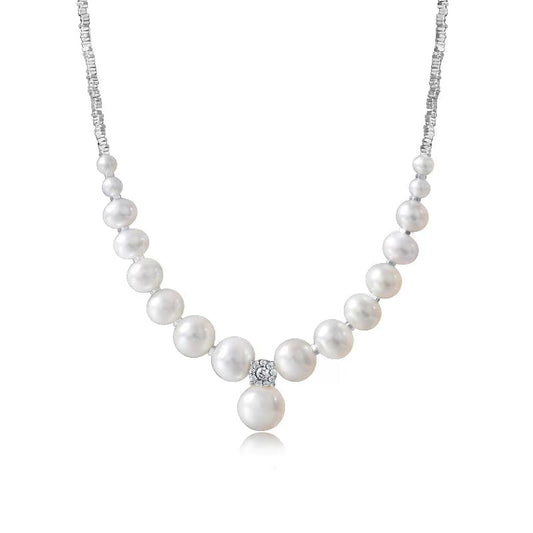 Collar de mielada Heaven con perlas de agua dulce genuinas