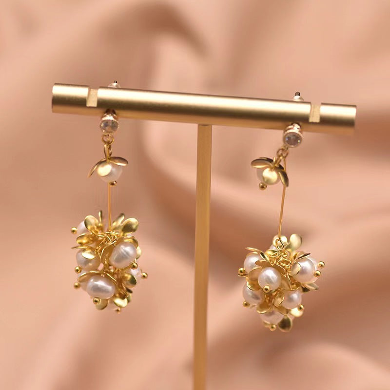 Genuine Freshwater Baroque Pearl / Genuine  Freshwater Pearl Forest Department Earrings