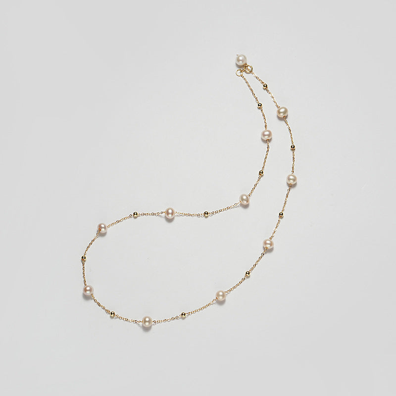 Genuine Freshwater Starlight Pearl Necklace – Sweet Collarbone Chain