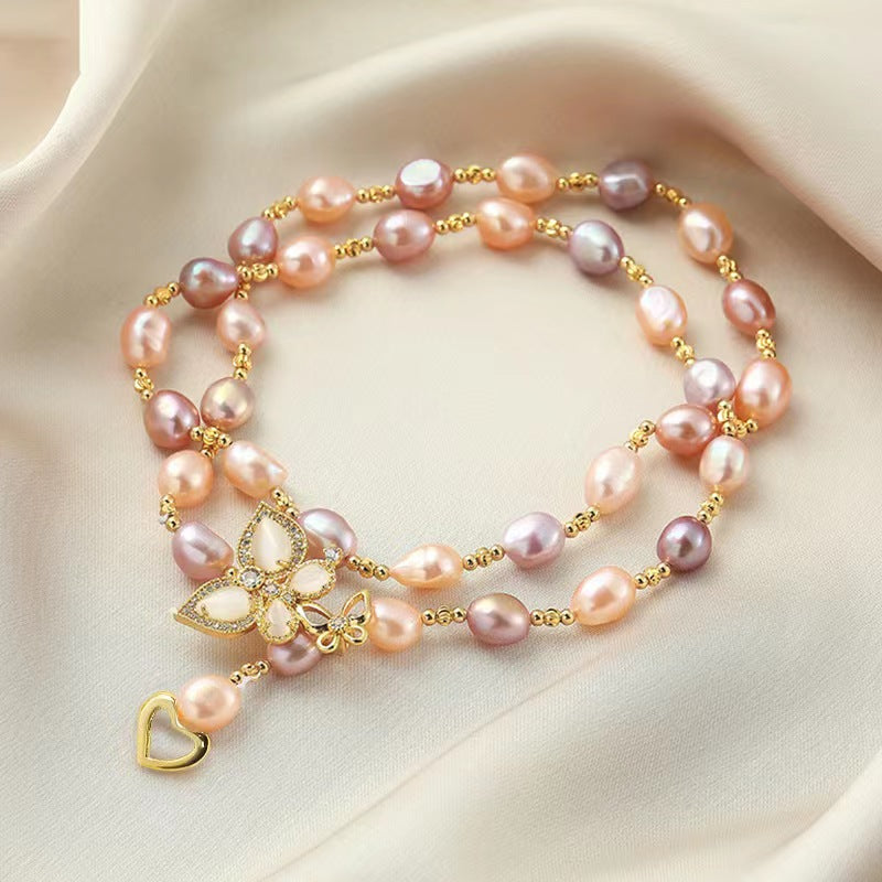 Collar de Cecilia con perlas de agua dulce genuinas