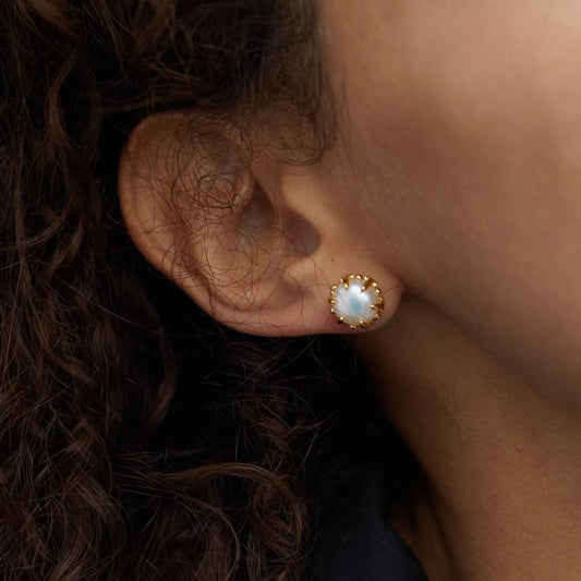Pendientes de auténtica perla natural de agua dulce