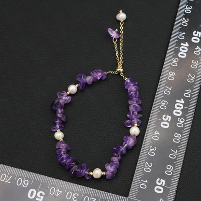 Genuine Freshwater Pearl & Gem Stone Bracelet (Limited Edition)
