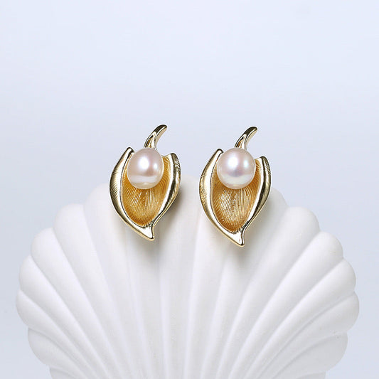 Boucles d'oreilles sirène en perles d'eau douce véritables