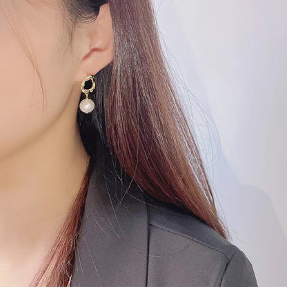 Genuine Freshwater Pearl S925 Silver Soul Teardrop Earrings