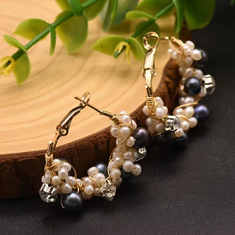 Genuine Freshwater Pearl Mysterious Fruit Earrings