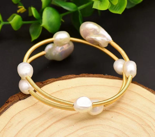 Bracelet en perles d'eau douce baroques véritables cerises (édition limitée)
