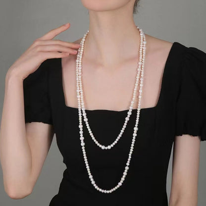 Collier Silvia en véritables perles d'eau douce