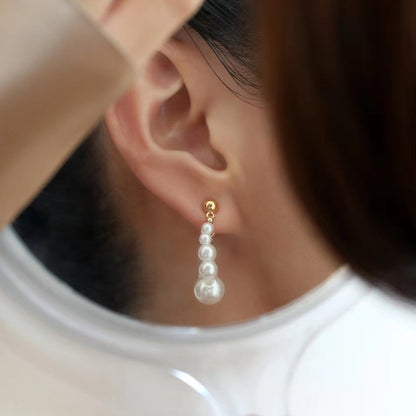 Pendientes Lydia de auténtica perla de agua dulce