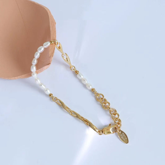 Genuine Freshwater Pearl Promise Bracelet