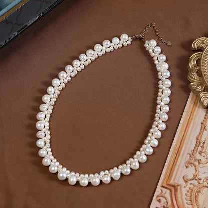 Collier Déesse de l'Éclat en Perles d'Eau Douce Véritables