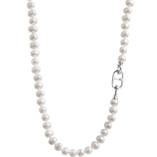 Collar de ludivoína con perlas de agua dulce genuinas