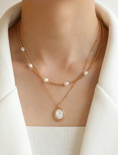Genuine Freshwater Pearl Morning Dew Necklace