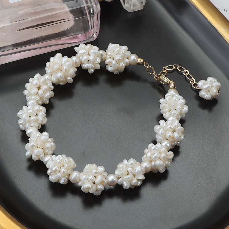 Genuine Freshwater Baroque Pearl Kew Garden Set