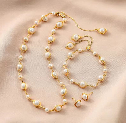 Genuine Freshwater Pearl Fay Set
