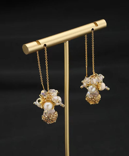 Boucles d'oreilles Lilith en véritables perles d'eau douce baroques (édition limitée)