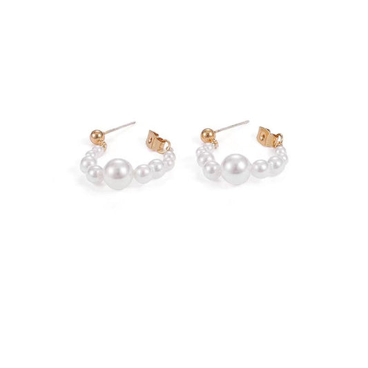 Boucles d'oreilles Lydia en véritables perles d'eau douce