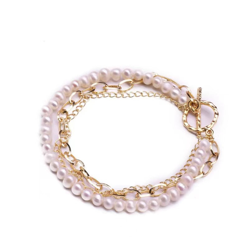 Bracelet Vesta en véritable perle d'eau douce baroque (édition limitée)