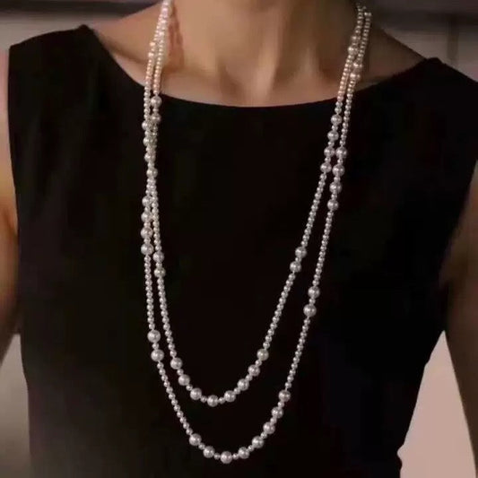 Electroplating 18K Gold Genuine Freshwater Pearl Pallas Necklace