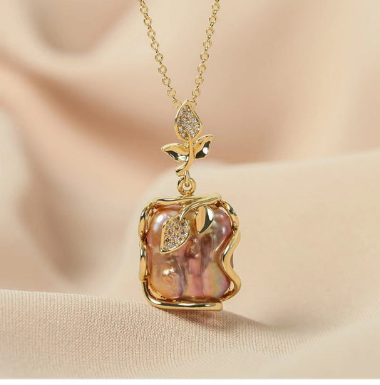 Ensemble de perles d'eau douce baroques véritables Ocean Rose