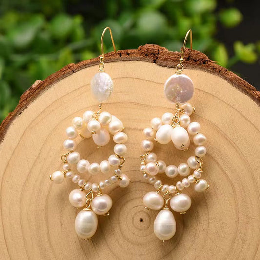 Genuine Freshwater Pearl Royal Elements Earrings