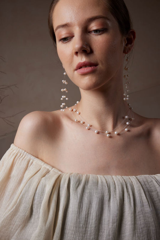Collar con forma de gota de fuegos artificiales
