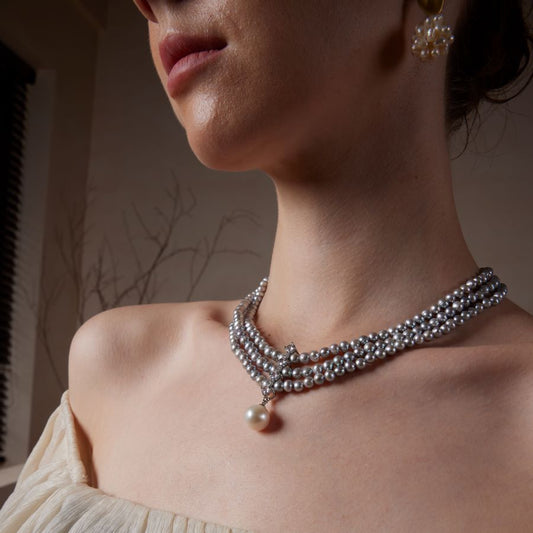 Collar de mar de plata