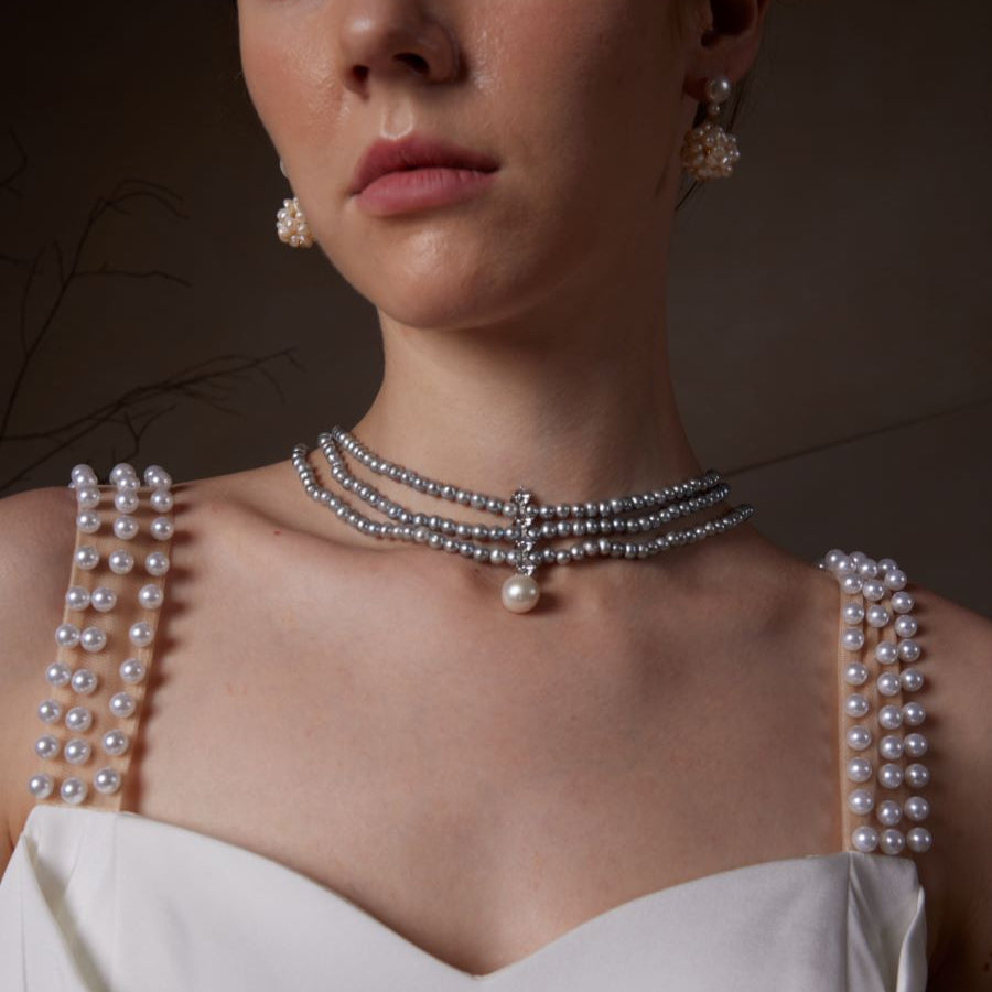 Collar de mar de plata