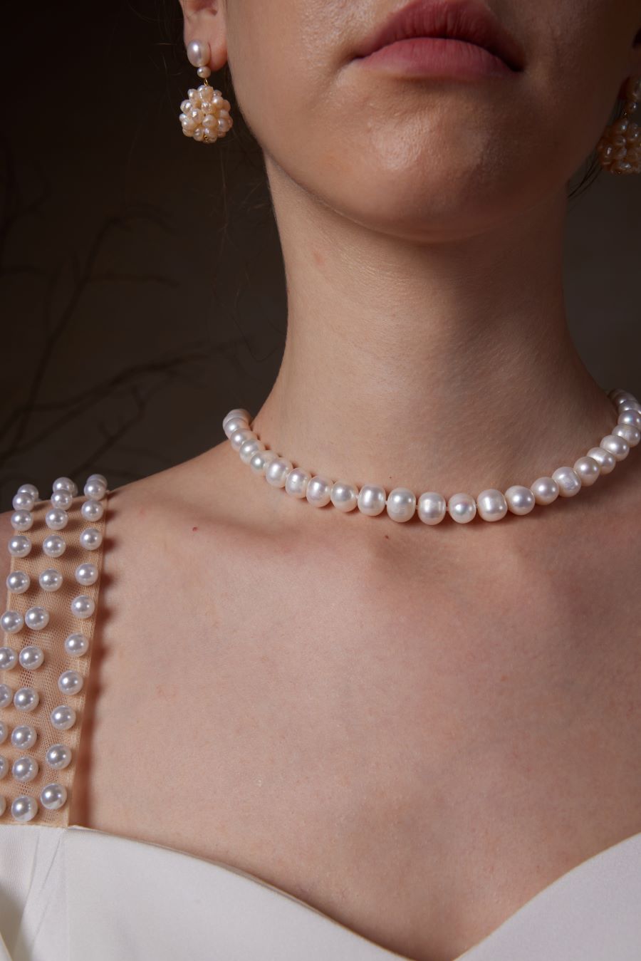 Classic White Pearl Necklace