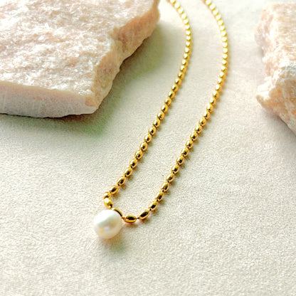 Collar Hana de perlas de agua dulce genuinas