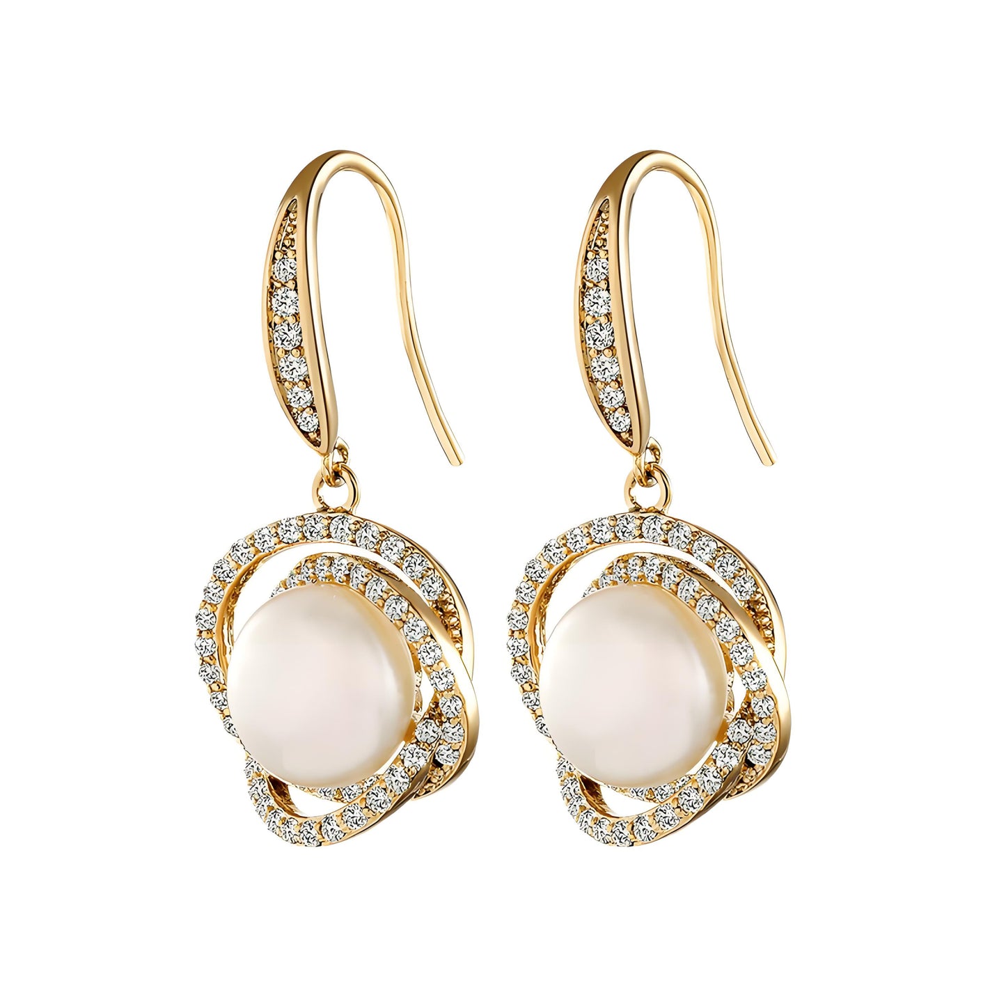 Genuine Freshwater Pearl Galaxy Earrings