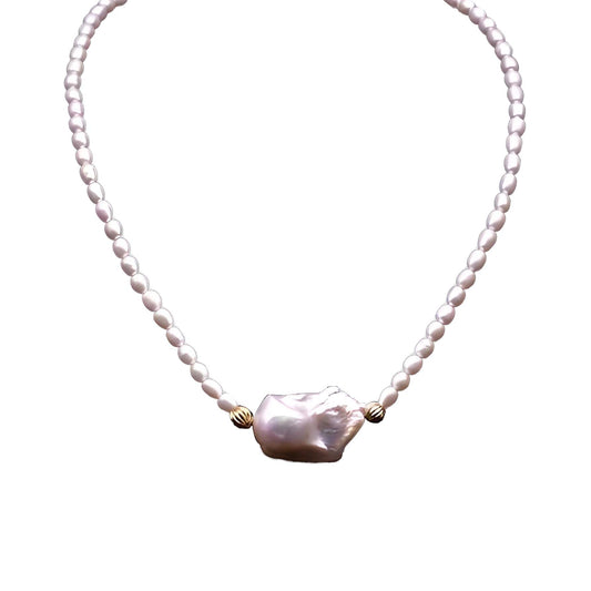 Genuine Freshwater Pearl Silver Coast Necklace