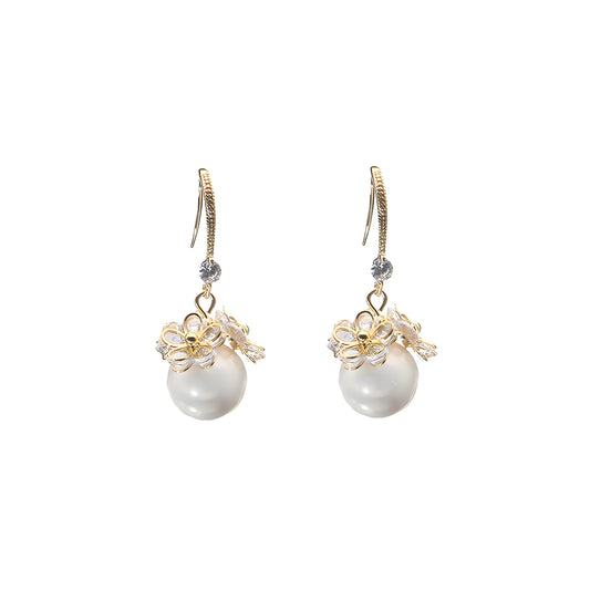 Genuine Freshwater Baroque Edison Pearl Freesia Earrings (Limited Edition)