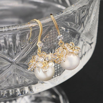 Genuine Freshwater Baroque Edison Pearl Freesia Earrings (Limited Edition)