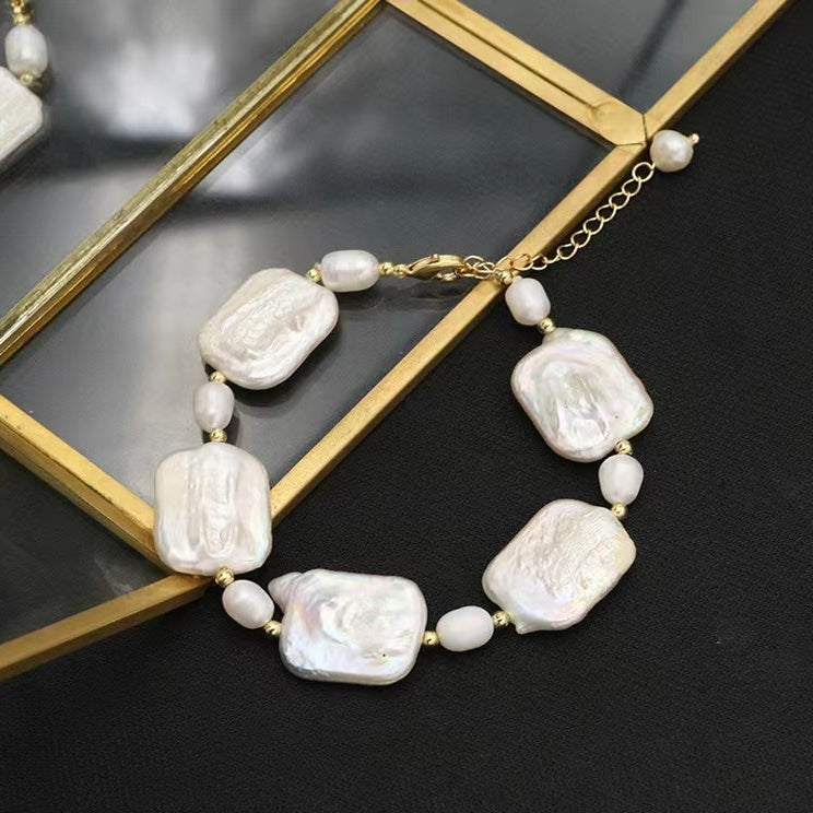 Genuine Freshwater Baroque Pearl Aurora Bracelet (Limited Edition)