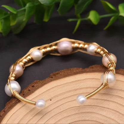 Genuine Freshwater Baroque Pearl Nest Bracelet (Limited Edition)