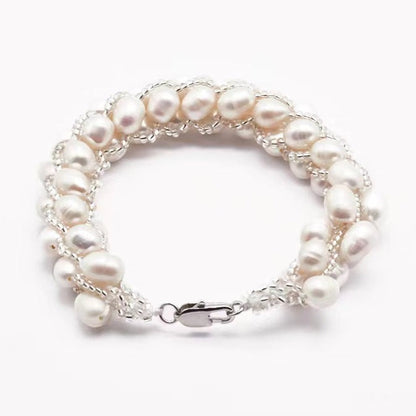 Genuine Freshwater Baroque Pearl Ritz Bracelet (Limited Edition)