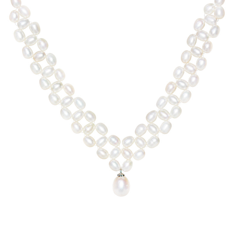Genuine Freshwater Baroque Pearl Seraglio Necklace - Main Product View - Elegant Pearl Jewelry by Kikyo Pearl London