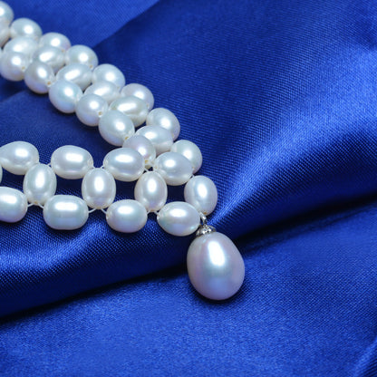Genuine Freshwater Baroque Pearl Seraglio Necklace - Detail View 4 - Elegant Pearl Jewelry by Kikyo Pearl London