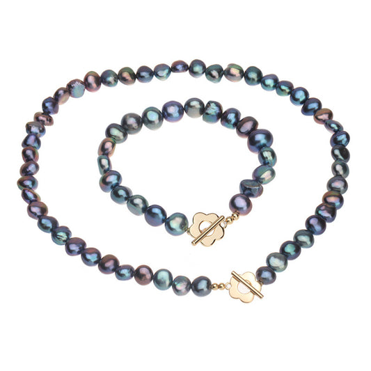 Genuine Freshwater Baroque Pearl Tahiti Dream Set