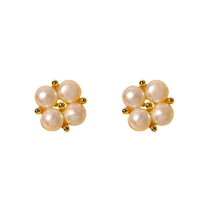 Genuine Freshwater Pearl Cloveré Earrings