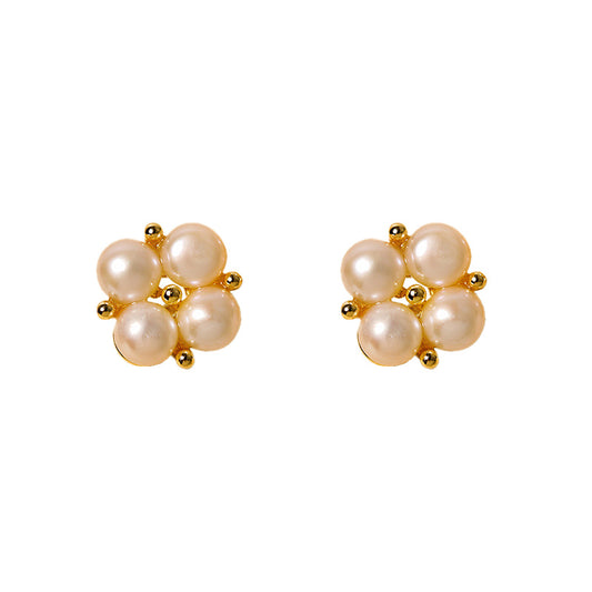 Genuine Freshwater Pearl Cloveré Earrings