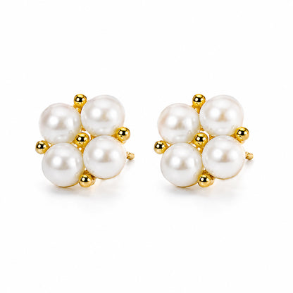 Genuine Freshwater Pearl Cloveré Earrings