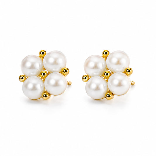 Genuine Freshwater Pearl Cloveré Earrings