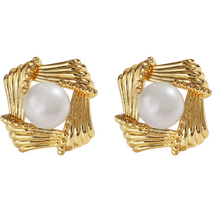 Genuine Freshwater Pearl Cookie Earrings