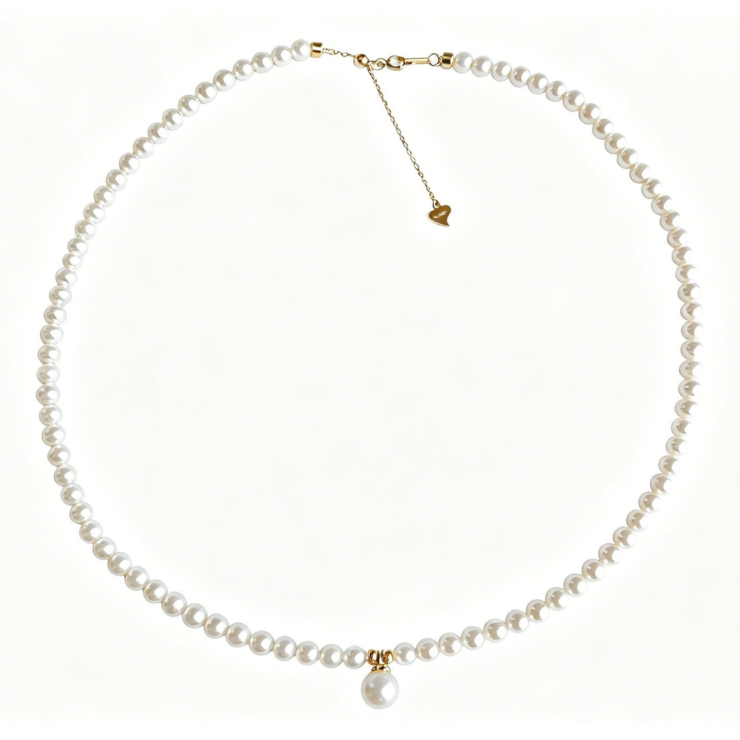 Genuine Freshwater Pearl Drop Pendant Necklace- Close-up Detail - Elegant Pearl Jewelry by Kikyo Pearl 