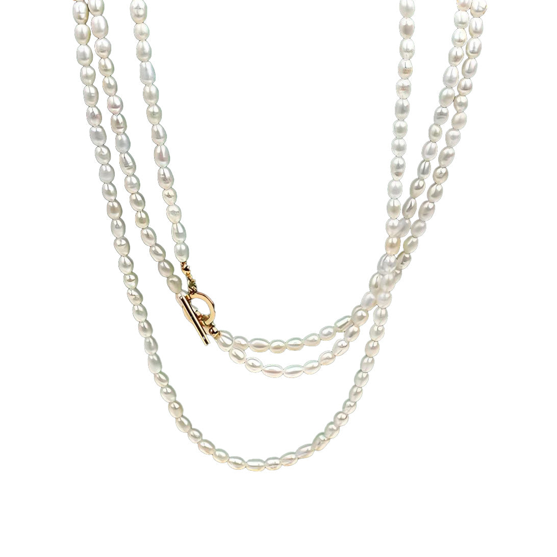 Genuine Freshwater Pearl Extra-Long Autumn Necklace