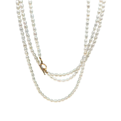 Genuine Freshwater Pearl Extra-Long Autumn Necklace