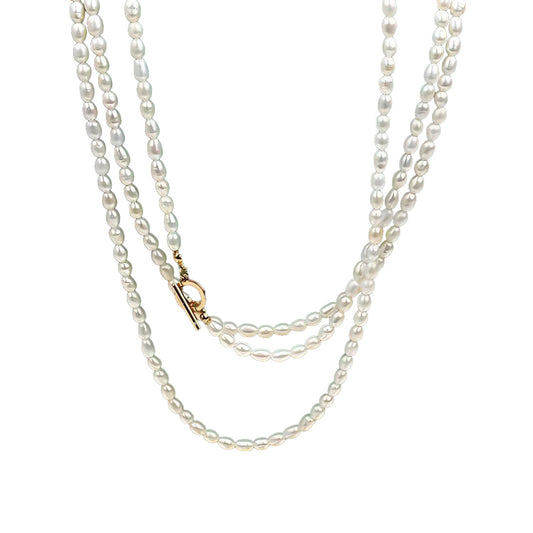 Genuine Freshwater Pearl Extra-Long Autumn Necklace