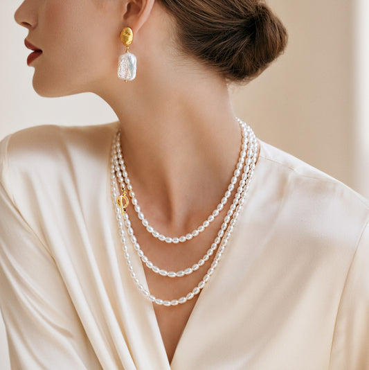 Genuine Freshwater Pearl Extra-Long Autumn Necklace